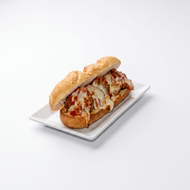 Meatball Parmigiana Hero Special.