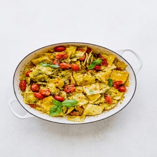 Ravioli Pesto Sauce Parmigiana