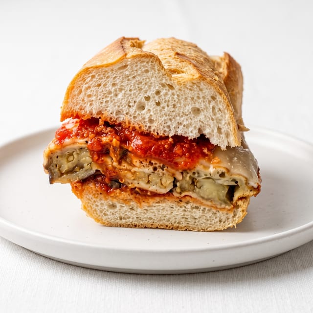Eggplant Parmigiana Hero Special.