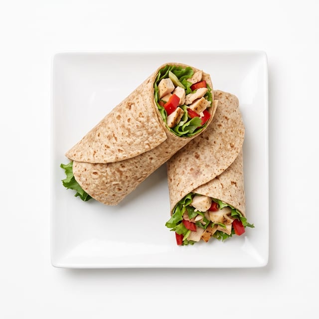 Grilled Chicken Peppers Wrap.