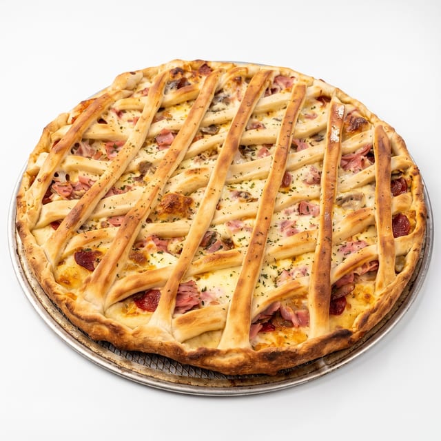 Stuffed Meat Pizza.