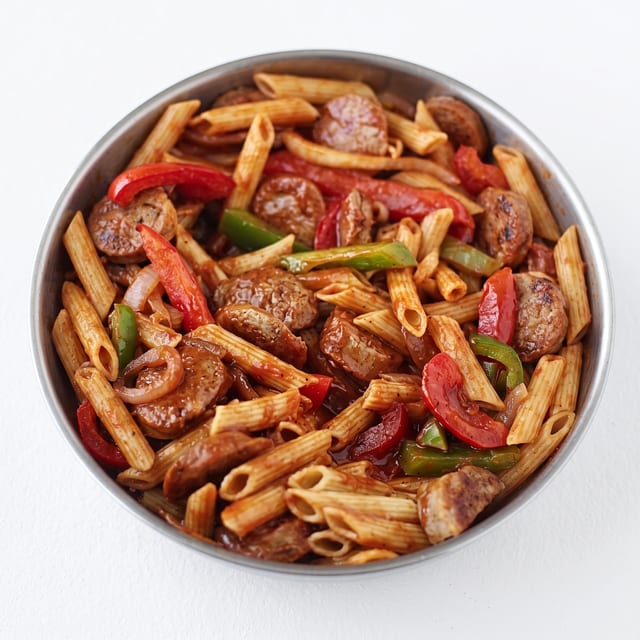 Sausage and Peppers Parmigiana.