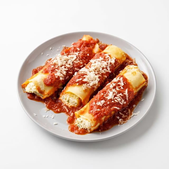 Manicotti Parmigiana.