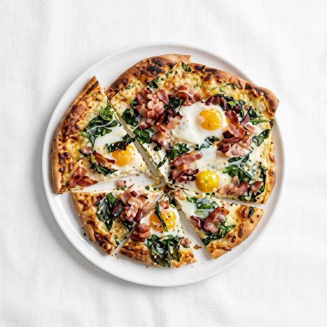 Sunny Side Up Cauliflower Crust Pizza Brunch.