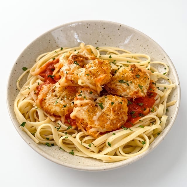 Breaded Shrimp Parmigiana.