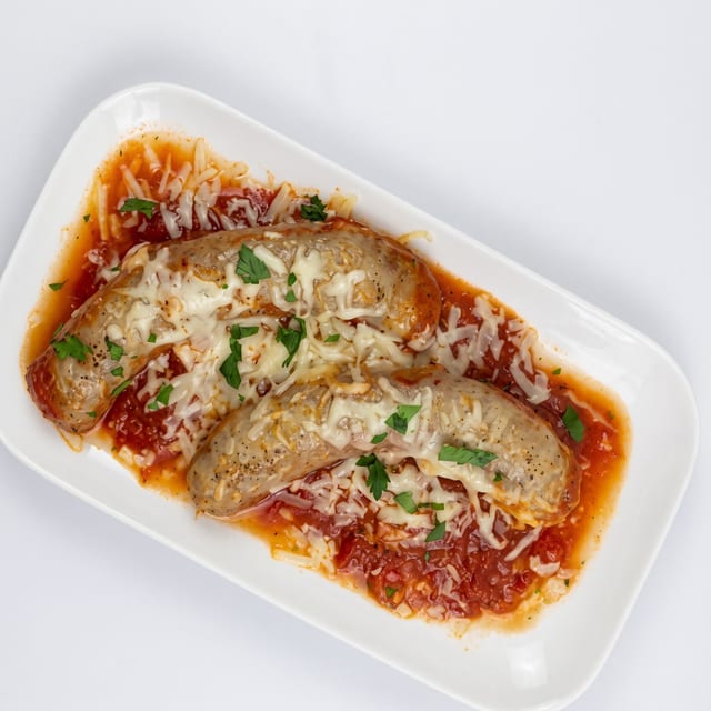 Sausage Parmigiana.