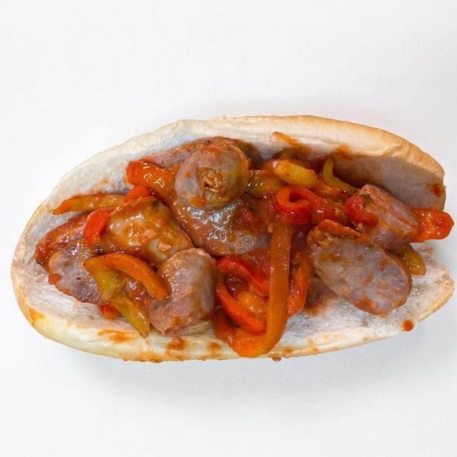 Sausage and Peppers Hero.