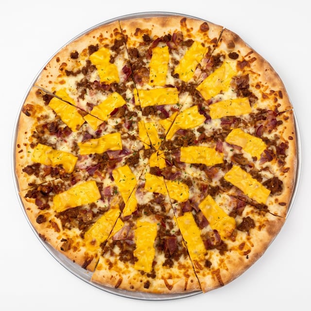 Bacon Cheeseburger Pizza.