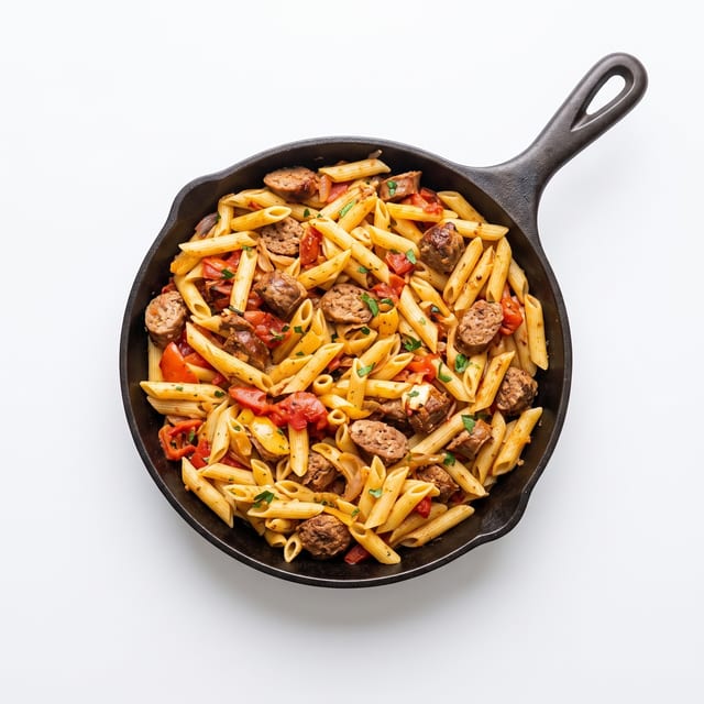 Side of Sausage and Peppers Parmigiana.