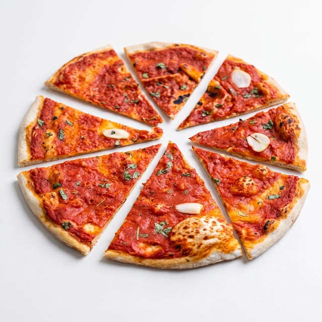 Cheeseless Pizza.