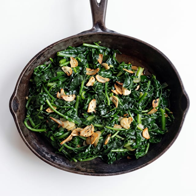 Sauteed Spinach.